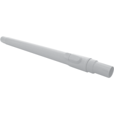 Baltos spalvos plastikinis teleskopinis vamzdis